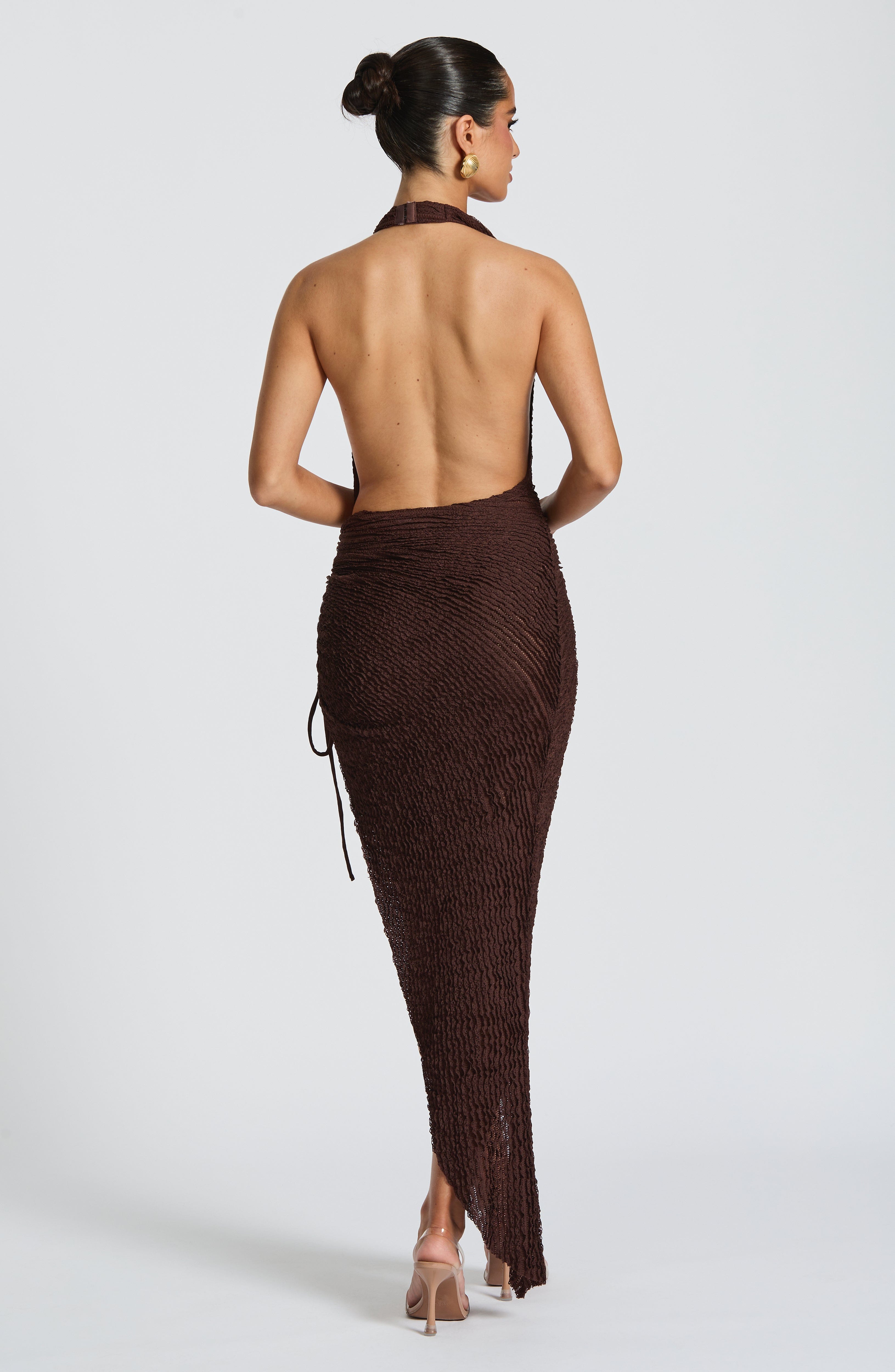Plum Daring Asymmetric Dress