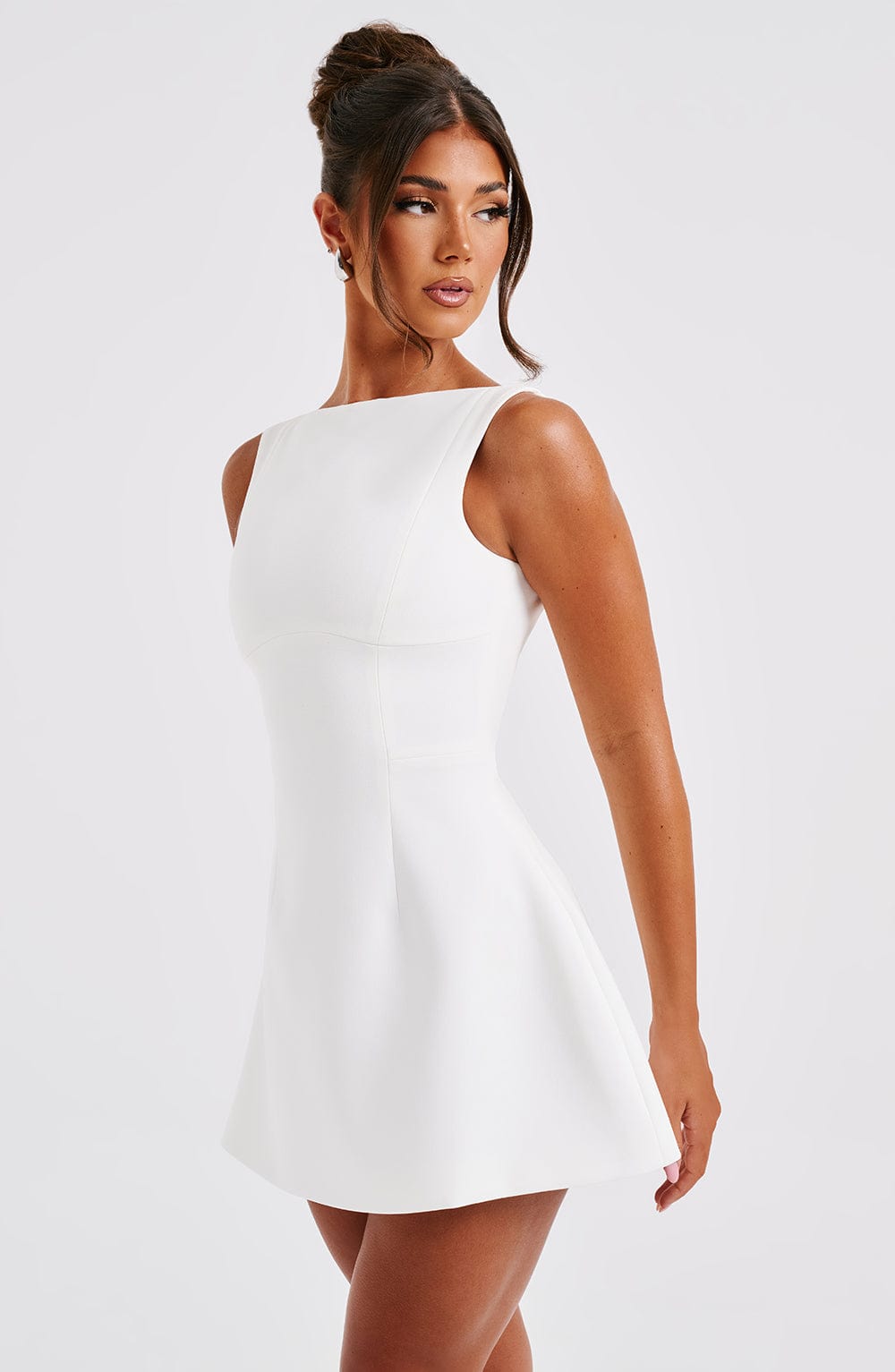 Ivory Alana Bubble Mini Dress