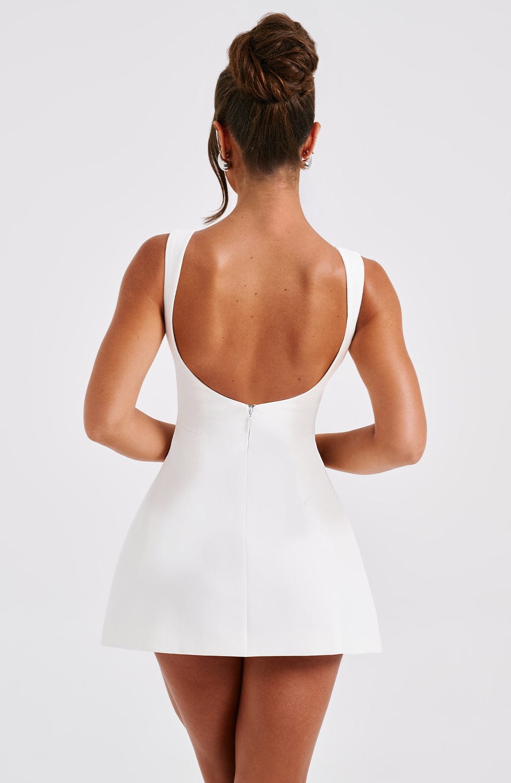 Ivory Alana Bubble Mini Dress