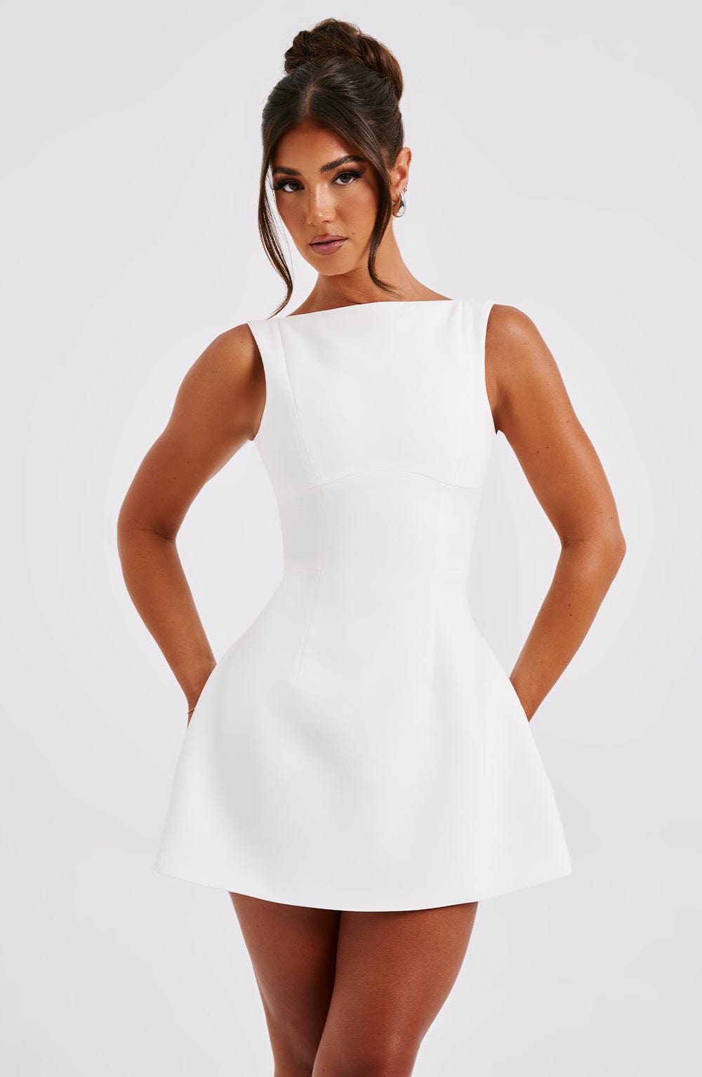 Ivory Alana Bubble Mini Dress