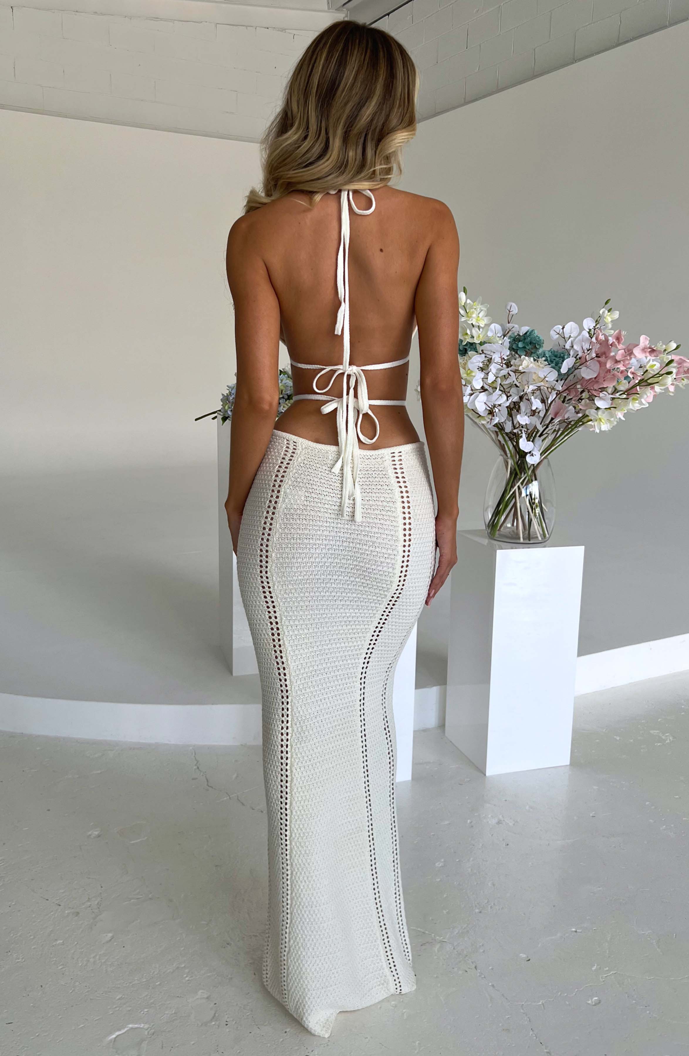 Pure Elegance Crochet Maxi Dress