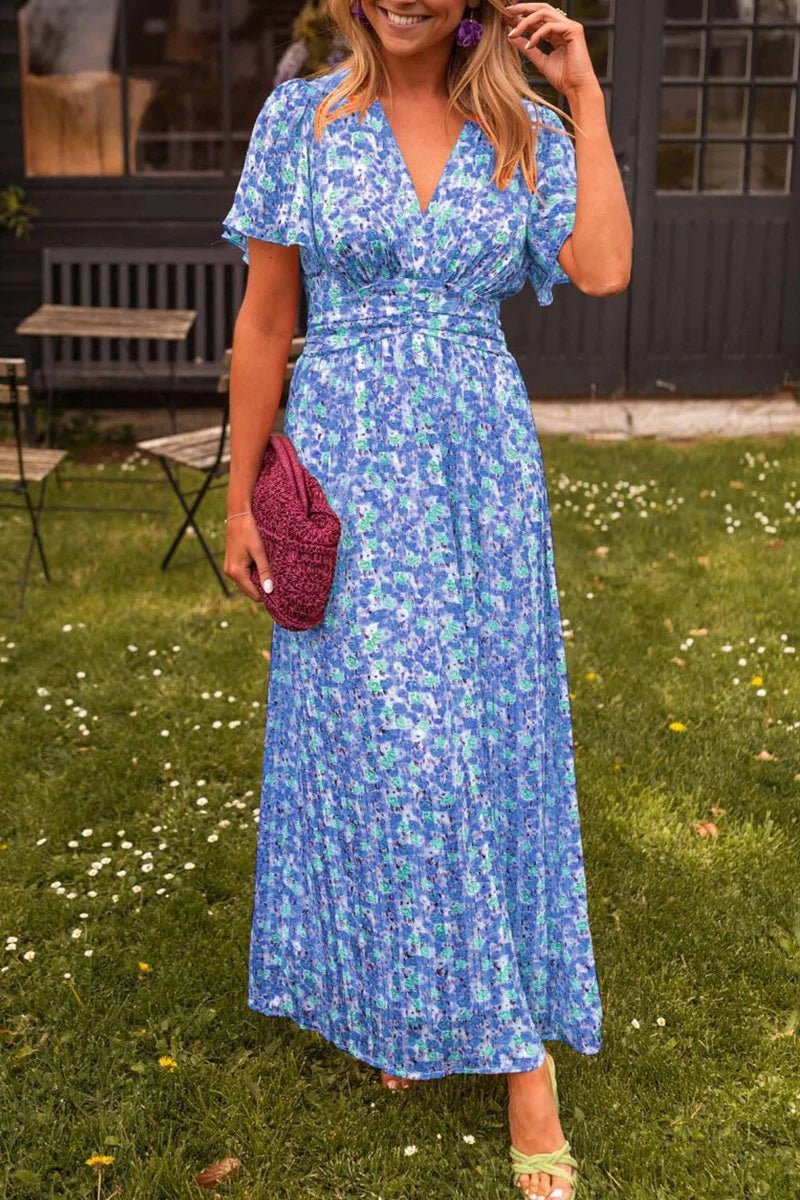 Product 1: Floral V-Neck Maxi Dress