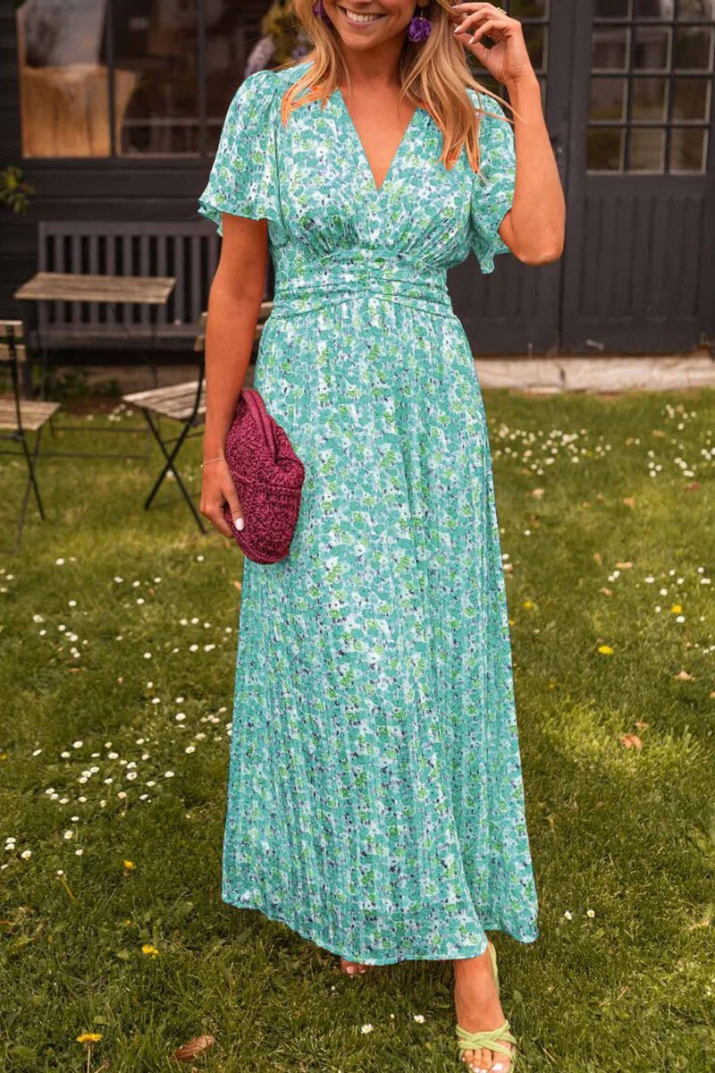 Product 1: Floral V-Neck Maxi Dress