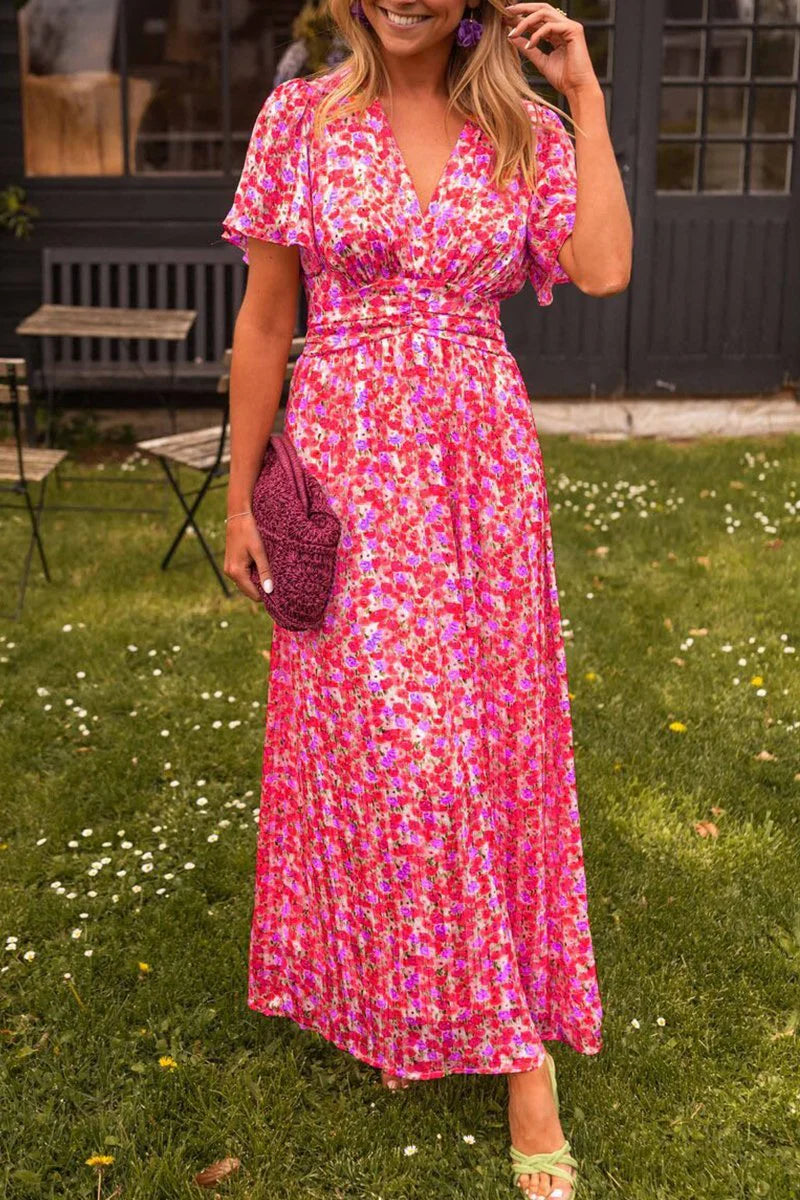 Product 1: Floral V-Neck Maxi Dress