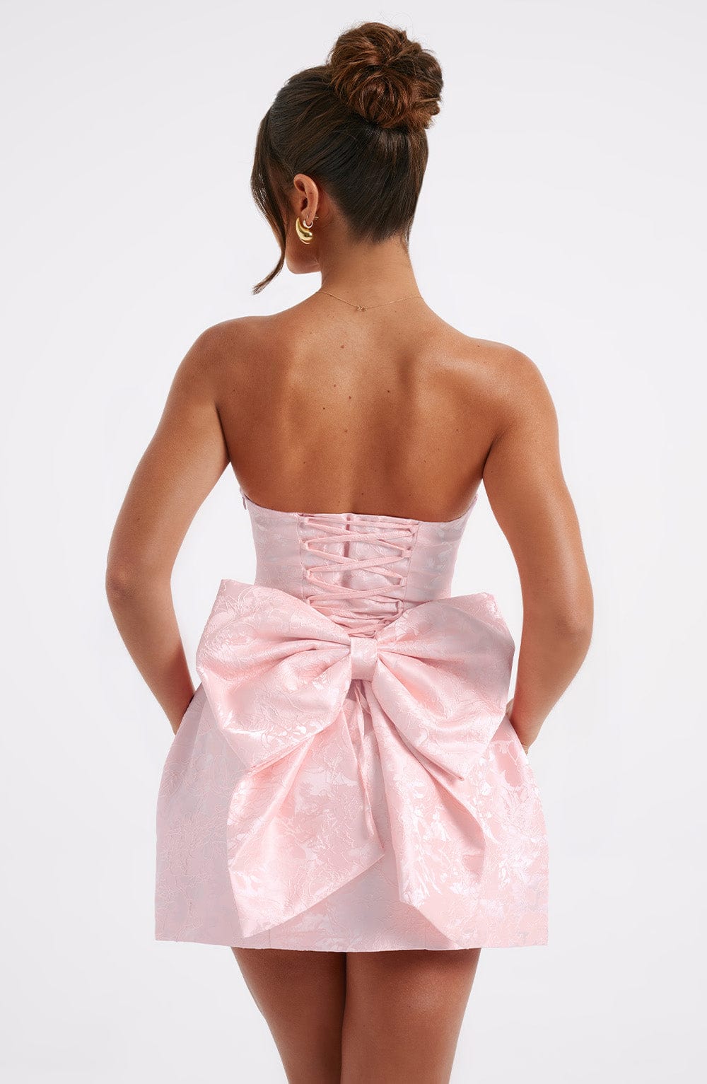Blush Elenora Strapless Bow Mini