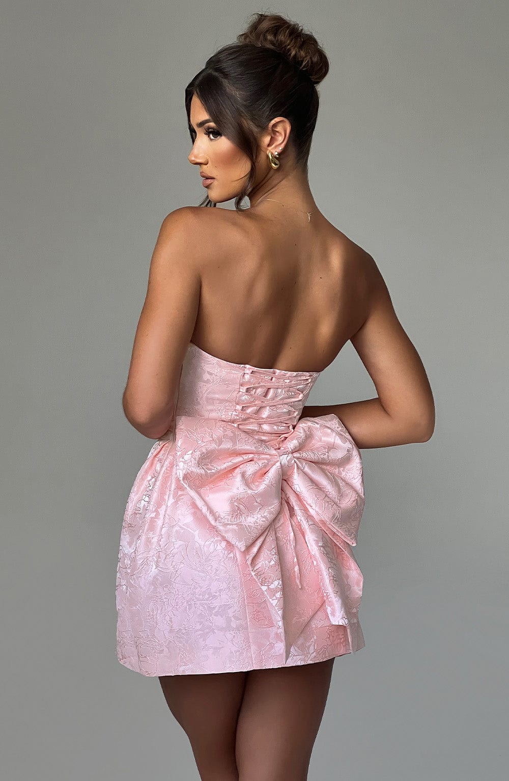Blush Elenora Strapless Bow Mini