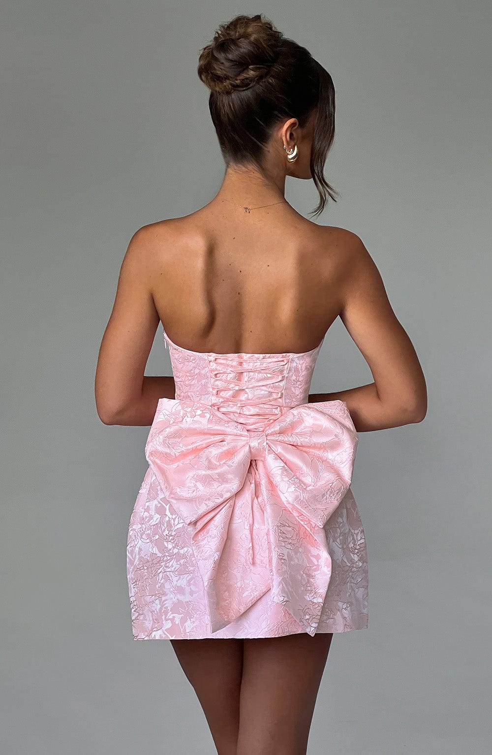 Blush Elenora Strapless Bow Mini