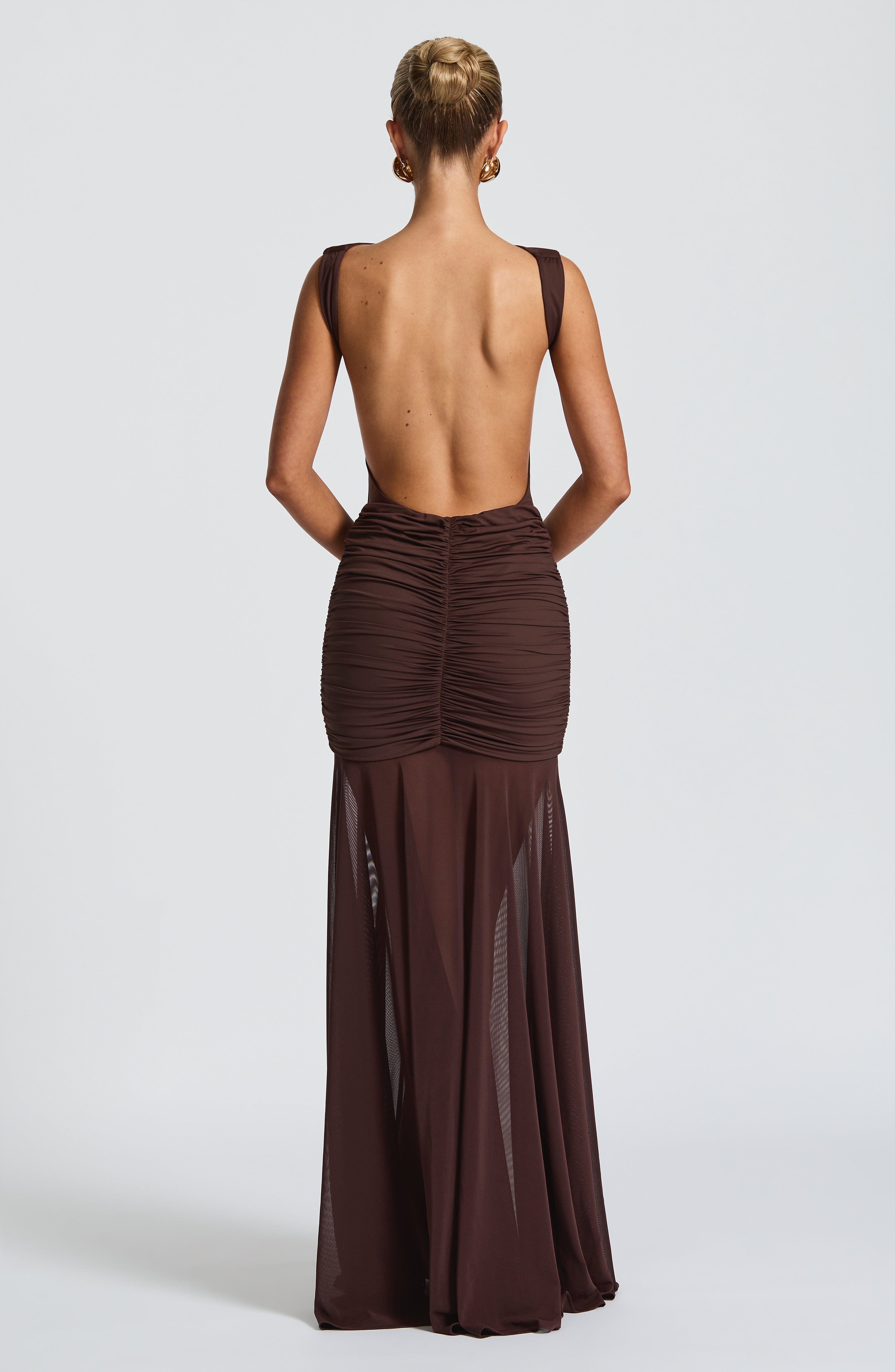 Plum Grace Sheer Maxi Skirt