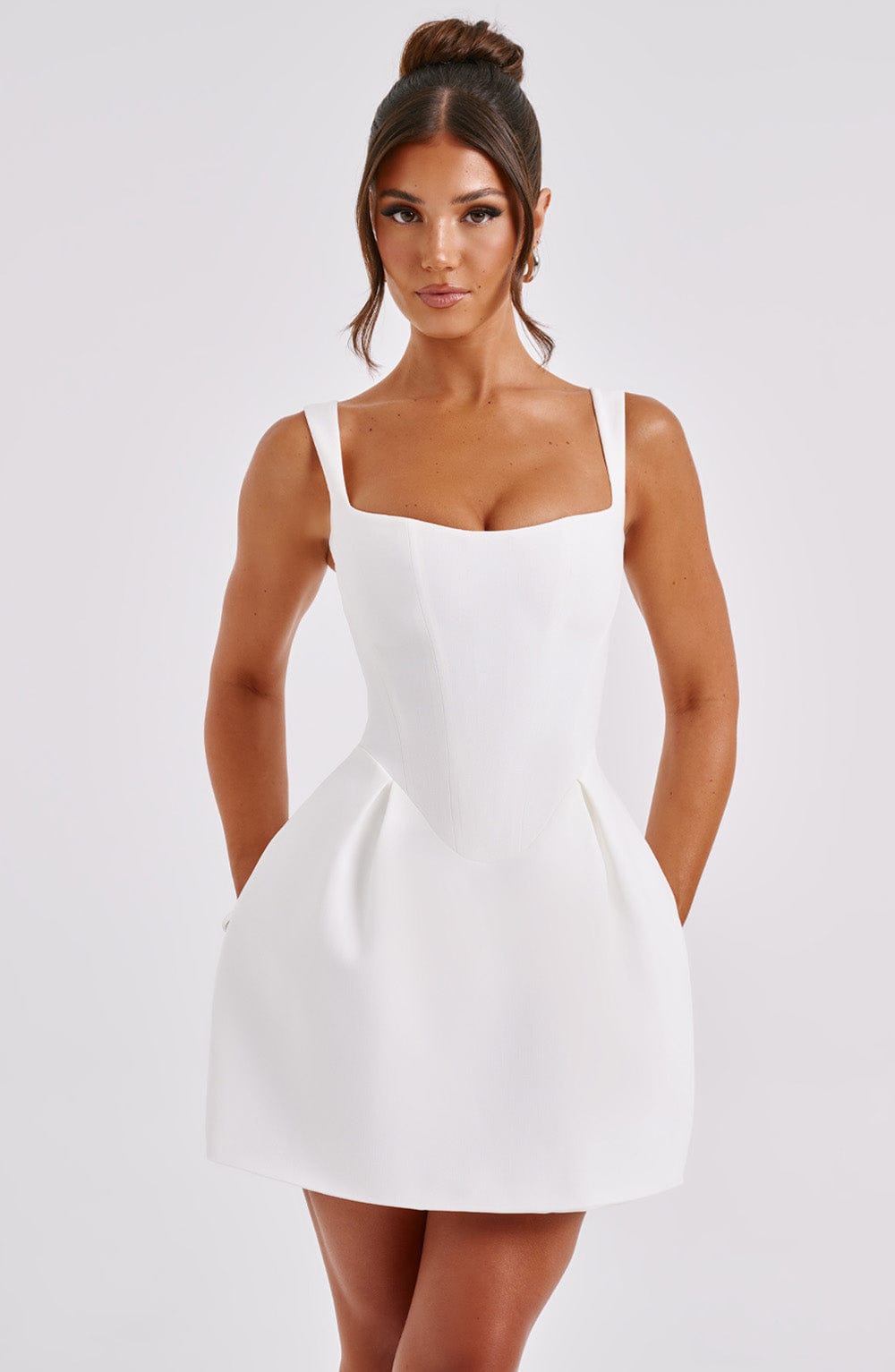 Ivory Janiyah Corset Mini Dress