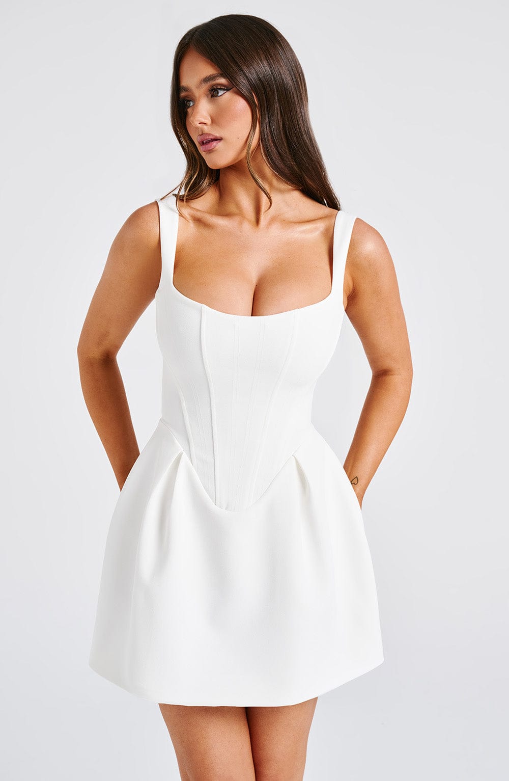 Ivory Janiyah Corset Mini Dress