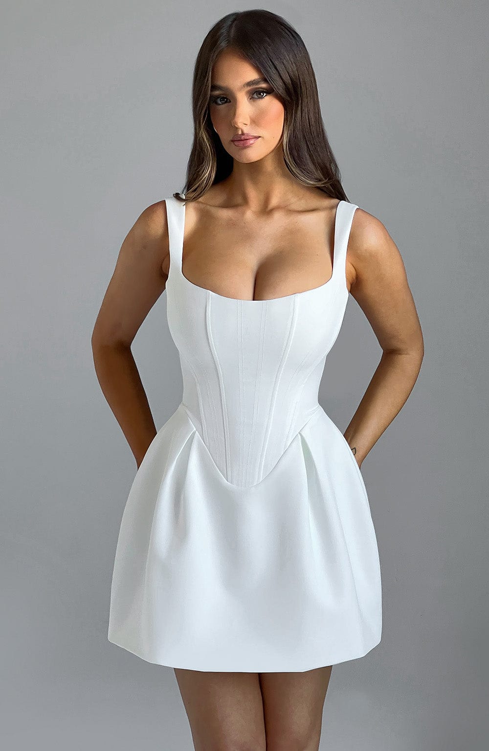 Ivory Janiyah Corset Mini Dress