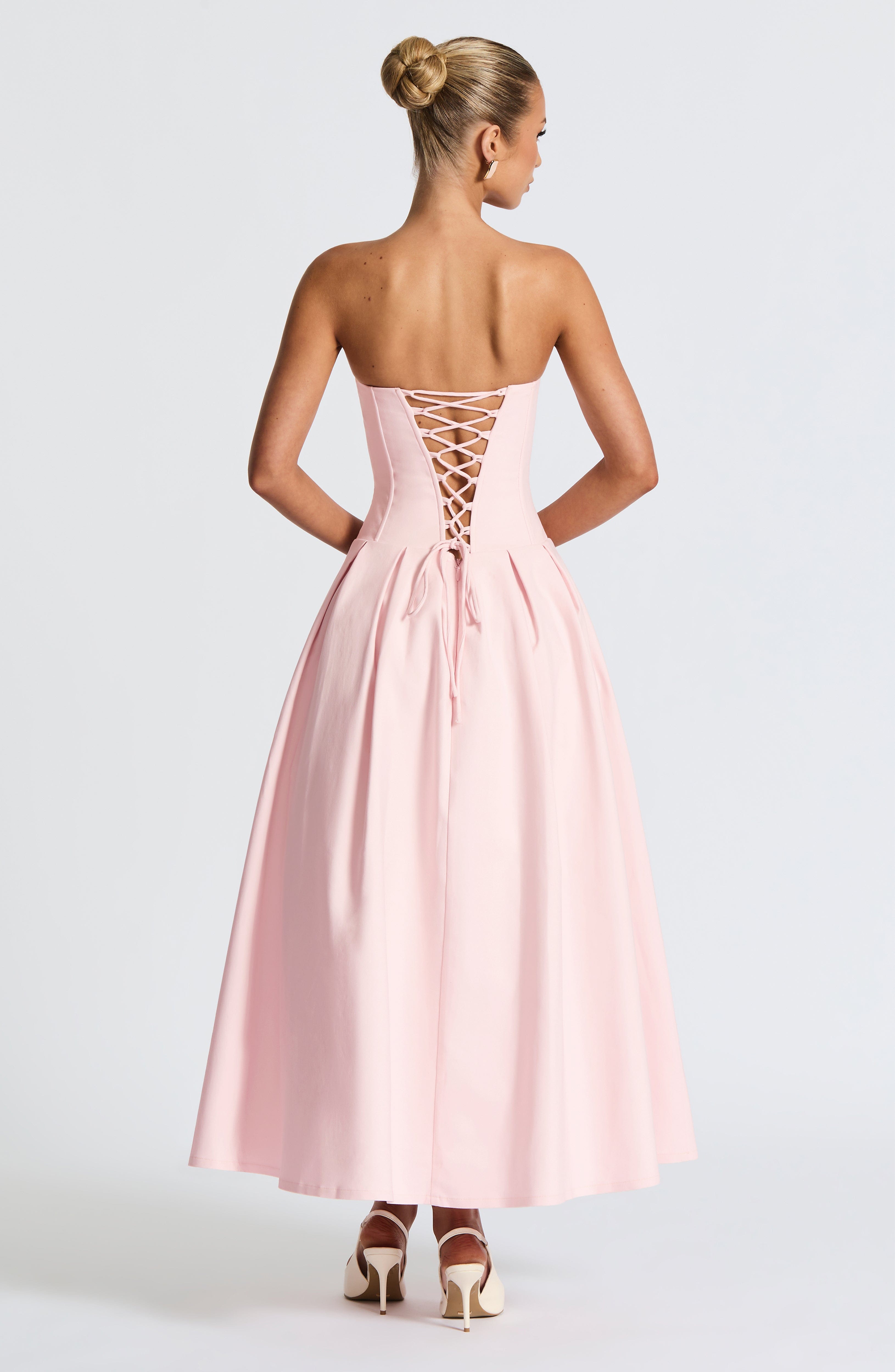 Blush Elegance Strapless Dress