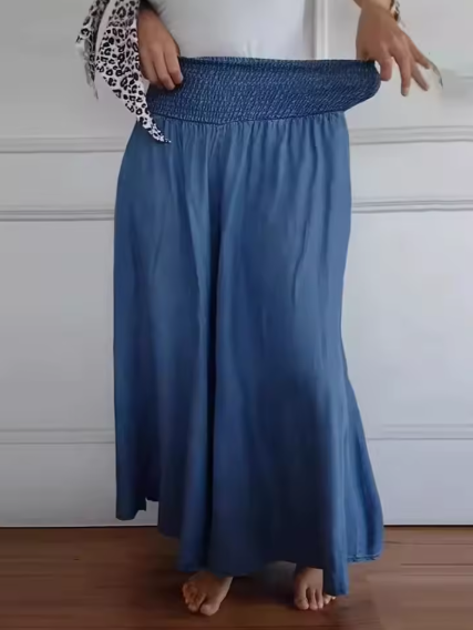 Elegant Pleated Maxi Skirt