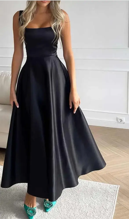 Product 3: Noir Grace Midi Dress
