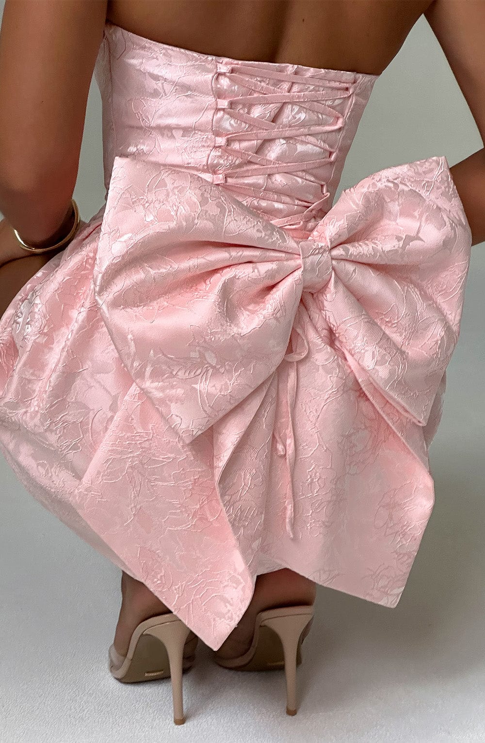 Blush Elenora Strapless Bow Mini